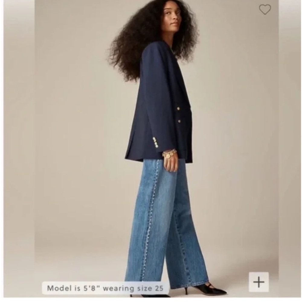 J. Crew Light Blue Wide-Leg Jeans